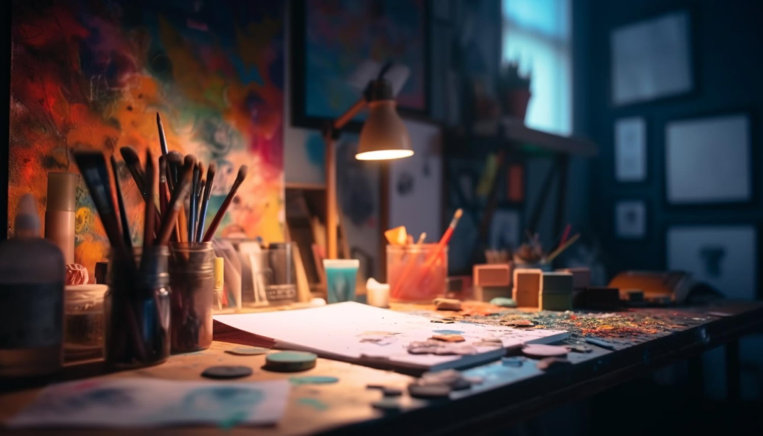 modern-artist-creates-chaotic-vibrant-paintings-indoors-generated-by-ai
